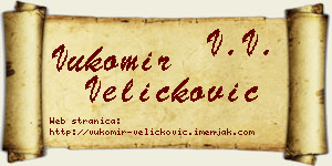 Vukomir Veličković vizit kartica